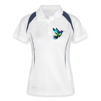 Colibri - Polo respirant Femme - blanc/marine - Devant