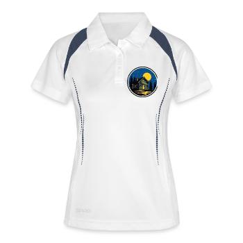 Night in cabin 1 - Women's Polo breathable - white/navy - Front