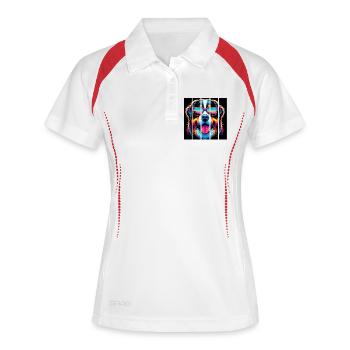Bernese mountain dog - Women's Polo breathable - white/navy - Front
