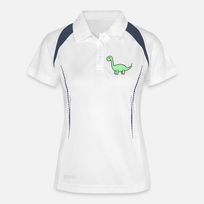 Dino - Women's Polo breathable - white/navy