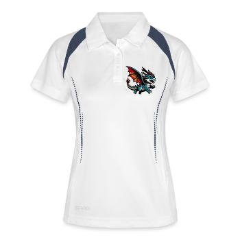 Dragon - Women's Polo breathable - white/navy - Front