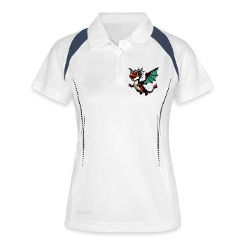 Dragon - Polo respirant Femme - blanc/marine - Devant