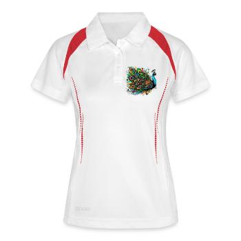 Peacock - Women's Polo breathable - white/navy - Front