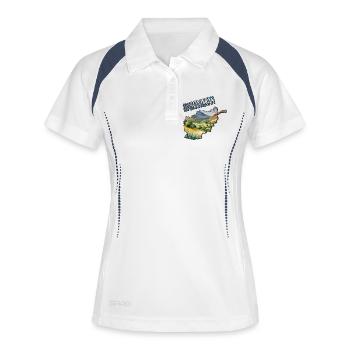 Watercolor Map of Afghanistan - Women's Polo breathable - white/navy - Front