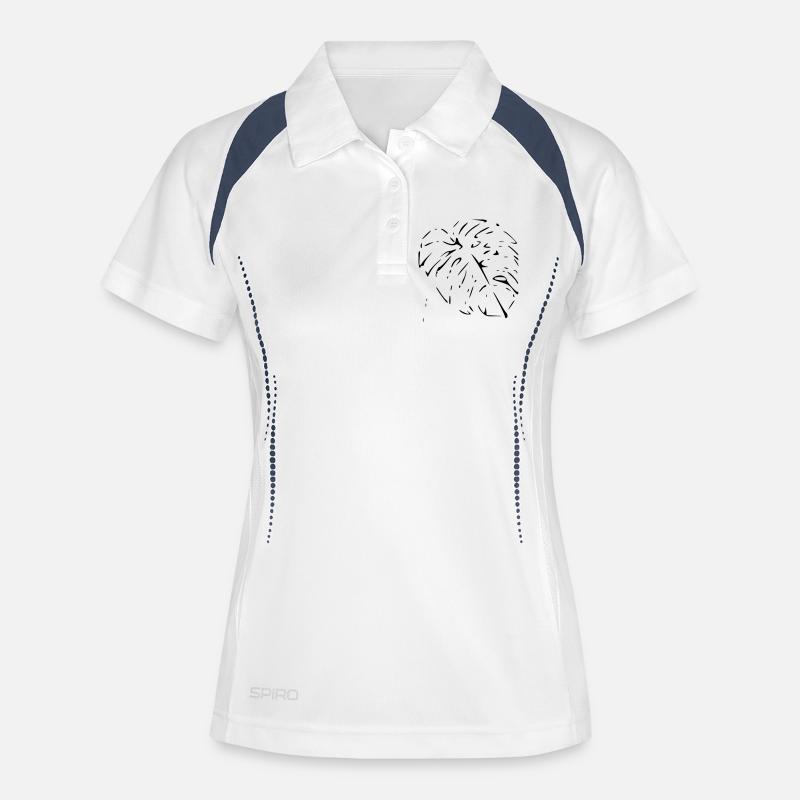 Monstera - Women's Polo breathable - white/navy