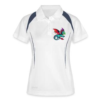 Dragon - Women's Polo breathable - white/navy - Front