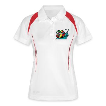 Snail - Women's Polo breathable - white/navy - Front