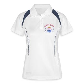Baking Queen customizable - Women's Polo breathable - white/navy - Front