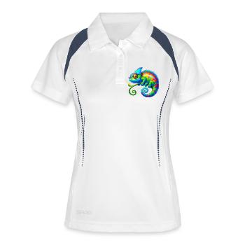 Chameleon - Women's Polo breathable - white/navy - Front