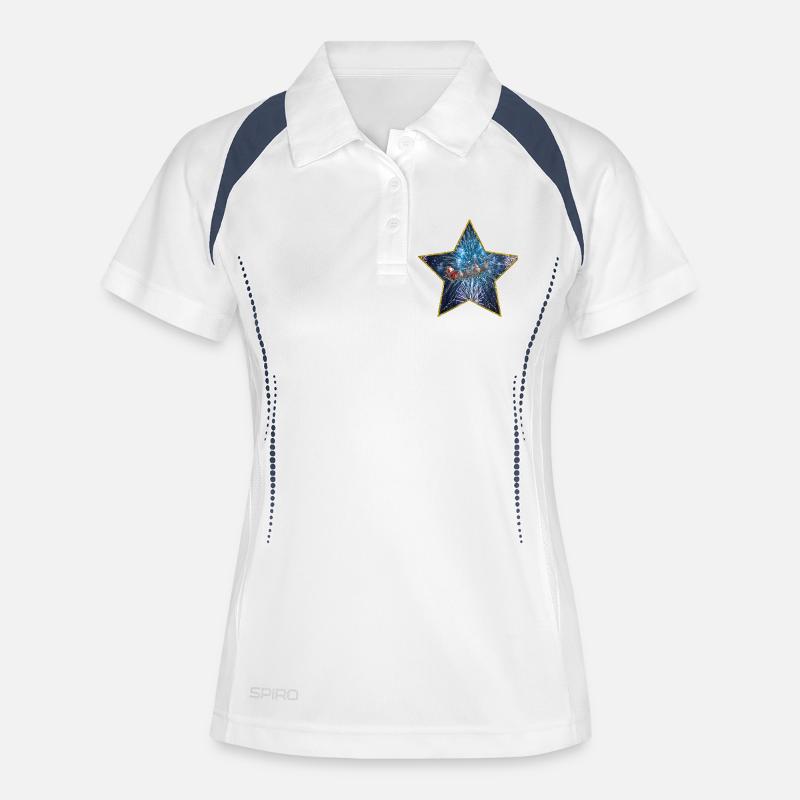 merry christmas version 3 - Women's Polo breathable - white/navy