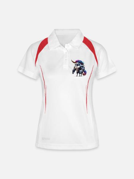 Super Unicorn - Women's Polo breathable - white/navy