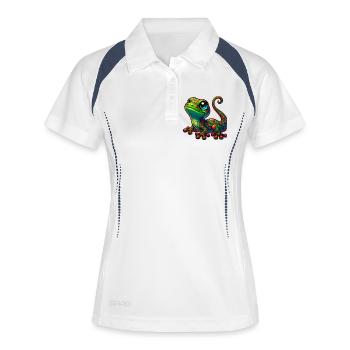 Gecko - Women's Polo breathable - white/navy - Front