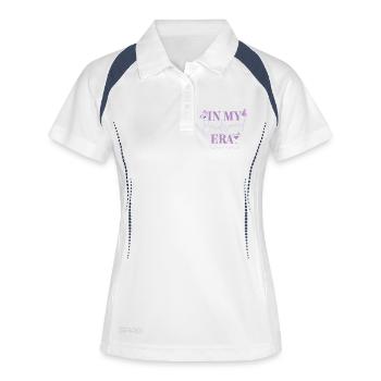 Bridesmaid Era - Schmetterling Edition - Frauen Polo atmungsaktiv - Weiß/Navy - Vorne
