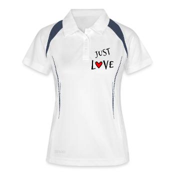 HEART. HAPPY BIRTHDAY. HAPPY BIRTHDAY - Women's Polo breathable - white/navy - Front