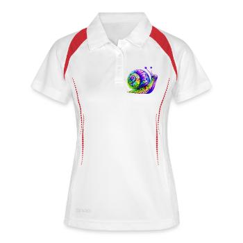 Snail - Women's Polo breathable - white/navy - Front