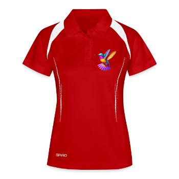 Colibri - Polo respirant Femme - blanc/marine - Devant