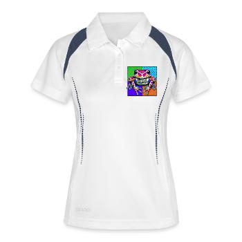 Frog - Women's Polo breathable - white/navy - Front