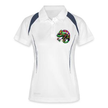 Chameleon - Women's Polo breathable - white/navy - Front