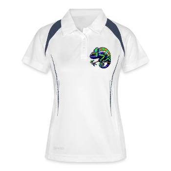 Chameleon - Women's Polo breathable - white/navy - Front