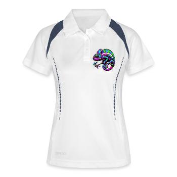 Chameleon - Women's Polo breathable - white/navy - Front
