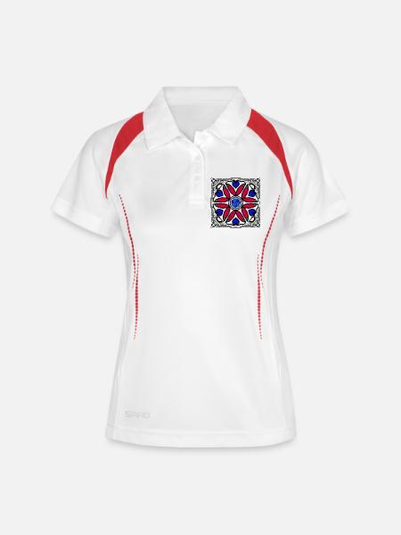 Pepperoni Pop Art - Women's Polo breathable - white/navy