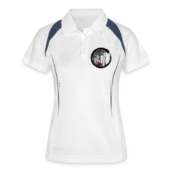 Little Red Riding Hood - Frauen Polo atmungsaktiv - Weiß/Navy - Vorne
