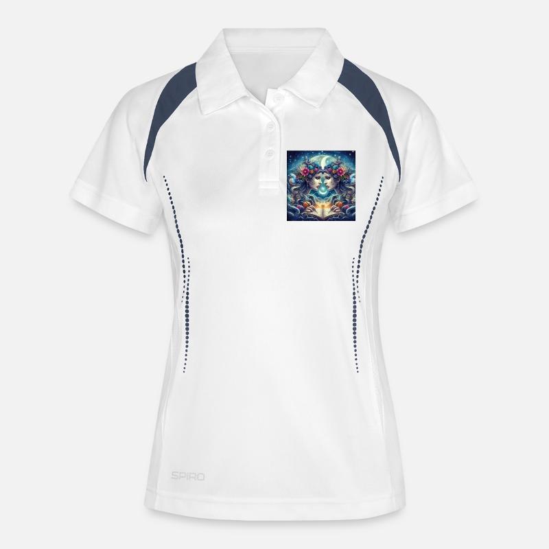 GEMINI -\ Zodiac - Women's Polo breathable - white/navy