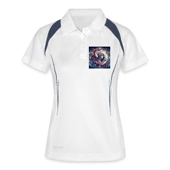 PISCES \ Zodiac Signs - Women's Polo breathable - white/navy - Front
