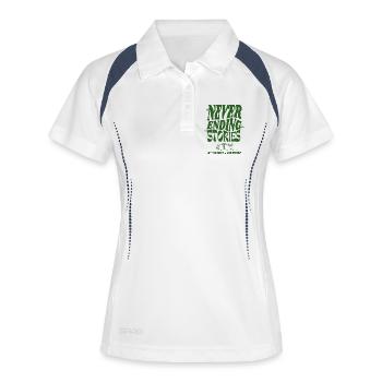 Never Ending Stories – Close to Nature - Women's Polo breathable - white/navy - Front