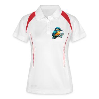 Martin-pêcheur - Polo respirant Femme - blanc/marine - Devant