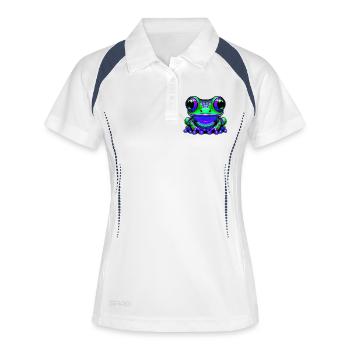 Frog - Women's Polo breathable - white/navy - Front
