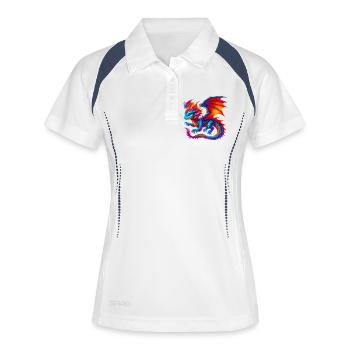 Dragon - Women's Polo breathable - white/navy - Front