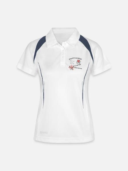 Follow your Heart - Women's Polo breathable - white/navy