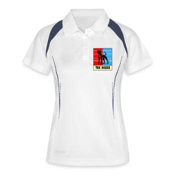 The Boxer – Strong Dog - Women's Polo breathable - white/navy - Front