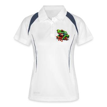 Frog - Women's Polo breathable - white/navy - Front