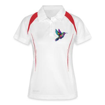 Colibri - Polo respirant Femme - blanc/marine - Devant