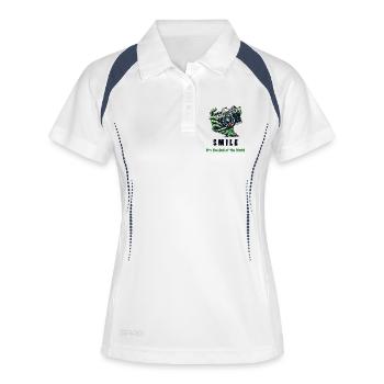 Zombie Camera - Women's Polo breathable - white/navy - Front