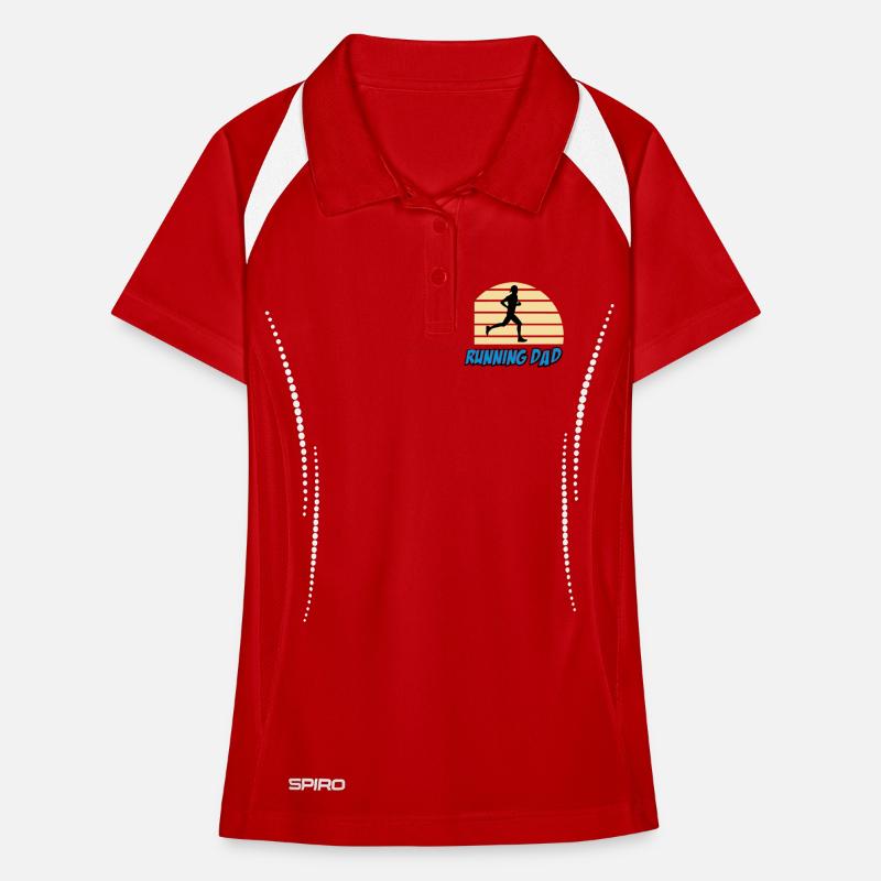 Laufender Vater Frauen Polo atmungsaktiv