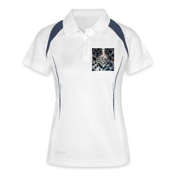 Spiral Staircase Atrium - Women's Polo breathable - white/navy - Front