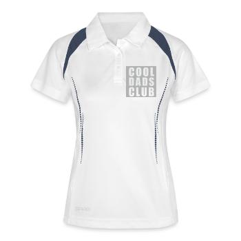 Cool Dads Club – Adhésion à vie - Polo respirant Femme - blanc/marine - Devant