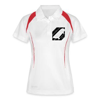 Skateboard - Polo respirant Femme - blanc/marine - Devant