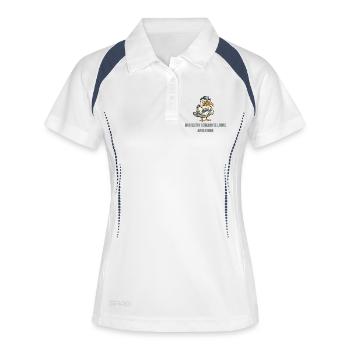 Bad-tempered seagull cartoon - Women's Polo breathable - white/navy - Front