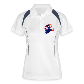 Drapeau de l’Australie - Australie - Ninja - Polo respirant Femme - blanc/marine - Devant