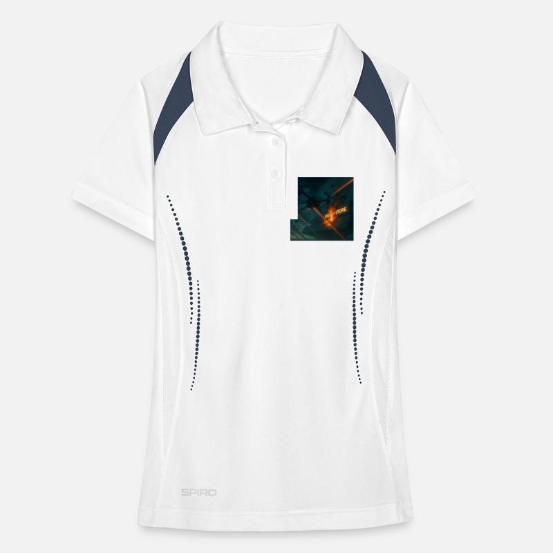 Futuristic Air Base Attack Image Women's Polo breathable