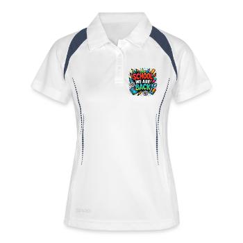 École We Are Back Chemise Graffiti Schule Kids - Polo respirant Femme - blanc/marine - Devant