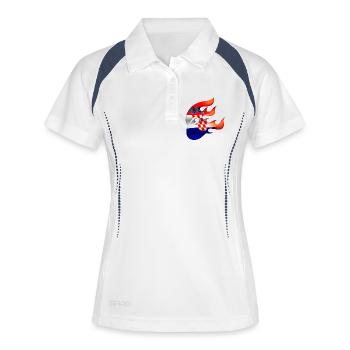 Drapeau de la Croatie - Croatie - Ninja - Polo respirant Femme - blanc/marine - Devant