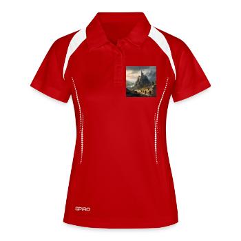 Castle Integration with Fantasy Place - Women's Polo breathable - white/navy - Front