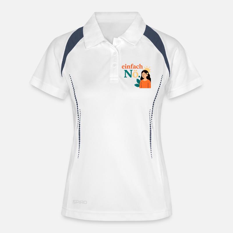 Just nope. Mindfulness Design - Women's Polo breathable - white/navy
