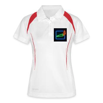 Neon Joint - Women's Polo breathable - white/navy - Front