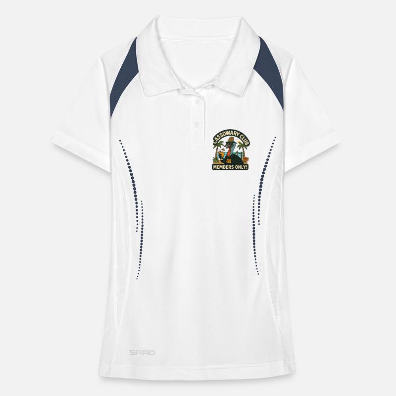 Australia Beach Cassowary Club Members Only  Women's Polo breathable